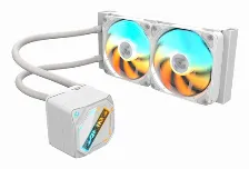 Sistema De Enfriamiento Liquido Gigabyte Gaming 240 Ice 2x120mm, Hasta 2200rpm, Blanco